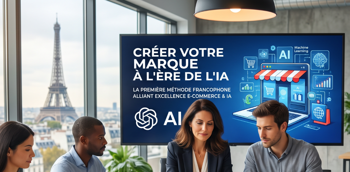 Créer sa marque à l’ère de l’IA : première méthode francophone alliant excellence e-commerce et IA