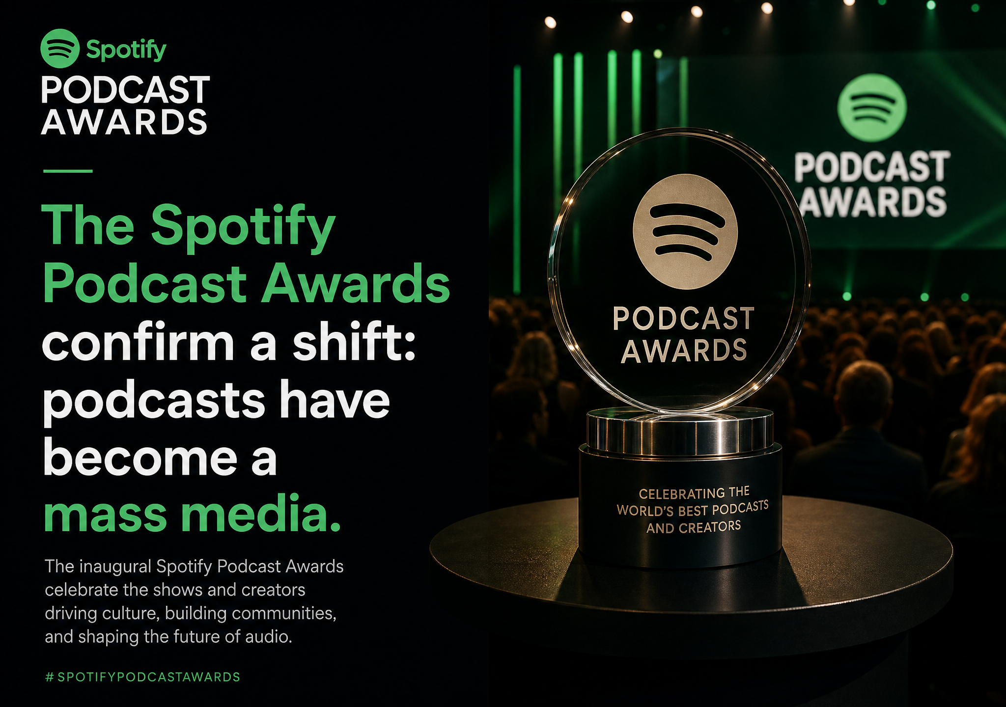 Les Spotify Podcast Awards confirment une bascule : le podcast est devenu un média de masse